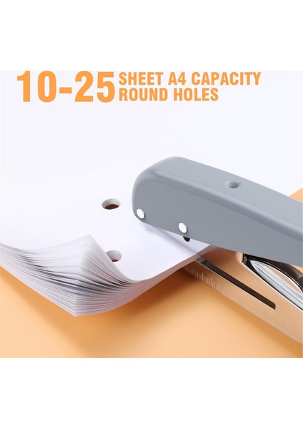 Ağır Hizmet Tipi Tek Delikli Yumruk Delik Delme 25 Sayfa Kapasite Kağıt Punch Için Kağıt Kimlik Pvc Kartlar Scrapbook 8mm (Yurt Dışından) fırsatları