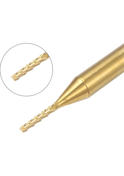10 Adet Titanyum Ceket Karbür Uç Fabrikası Gravür Freze Kesici Cnc Yönlendirici Bitleri Pcb Makinesi Için 1/8 Inç Sap 0 9mm (Yurt Dışından) indirimleri