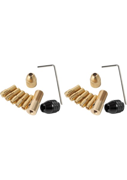 18 Adet 0 5-3mm Matkap Yapma Koletleri Matkap Klasörü Için 3 17MM Chuck Kelepçe ile Set (Yurt Dışından)