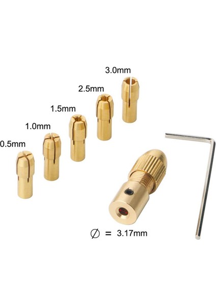 18 Adet 0 5-3mm Matkap Yapma Koletleri Matkap Klasörü Için 3 17MM Chuck Kelepçe ile Set (Yurt Dışından) fiyatları
