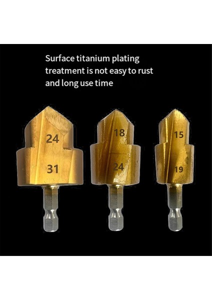 3pcs Basamaklı Matkap Ucu Altıgen Şafak Su Borusu Bağlantı Aracı 20/25/32MM Ahşap Sondaj Merkezi Matkap Ucu (Yurt Dışından) fiyatları