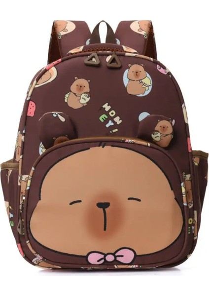 2024 Yeni Moda Çocuk Okulu Çantası Öğrencisi Capya Sırt Çantası Renk Eşleşmesi Capya Baskı Backpackcolor: Fotoğraf Renk (Yurt Dışından)