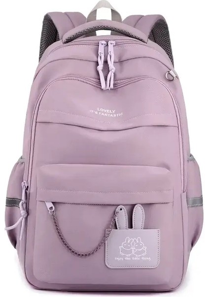 Öğrenciler Hediye Büyük Kapasiteli Sırt Çantası Çocuk Okul Çantası Sevimli Okul Sırt Çantası Kızlar Için Kawaii Kitap Çantası Primarycolor: Mor (Yurt Dışından)