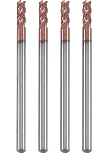 5pcs 3mm Katı Karbür Endmills Endmill D3X8XD4X50L 4 -Flute Yan Frezeleme Dökme Profilleme Yüz Fabrikası Standart Uzunluk (Yurt Dışından)
