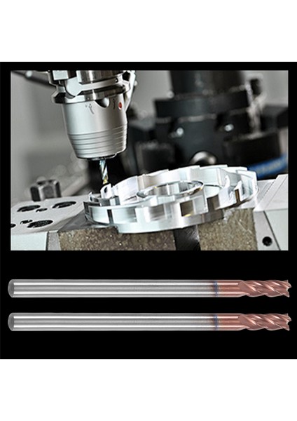5pcs 3mm Katı Karbür Endmills Endmill D3X8XD4X50L 4 -Flute Yan Frezeleme Dökme Profilleme Yüz Fabrikası Standart Uzunluk (Yurt Dışından) indirimleri