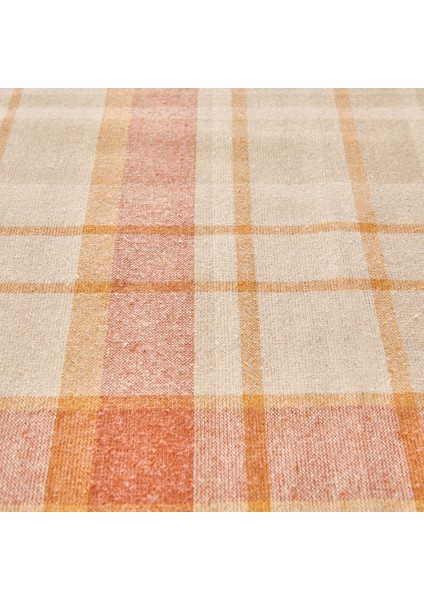 Myhome Ekose Runner - Ekru / Kiremit - 45X150 cm modelleri