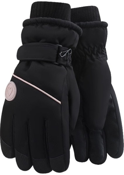 2025 Yeni Kayak Eldivenleri Kadınlar Sonbahar ve Kış Artı Kadife Kalınlaştırılmış Sıcak Soğuk Rüzgar Dokunmatik Ekran Elektrikli Bisiklet Sürme Eldivenleri (Yurt Dışından)