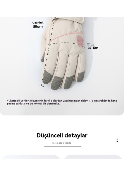 2025 Yeni Kayak Eldivenleri Kadınlar Sonbahar ve Kış Artı Kadife Kalınlaştırılmış Sıcak Soğuk Rüzgar Dokunmatik Ekran Elektrikli Bisiklet Sürme Eldivenleri (Yurt Dışından) modelleri