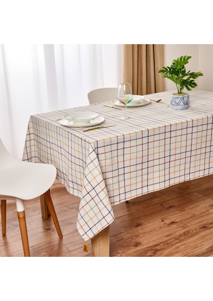 Myhome Madison Masa Örtüsü - Ekru / Renkli - 150X220 cm