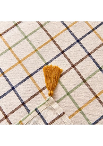 Myhome Madison Masa Örtüsü - Ekru / Renkli - 150X220 cm fırsatları