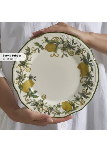 Limonelle 32 Parça 6 Kişilik Kahvaltı Takımı