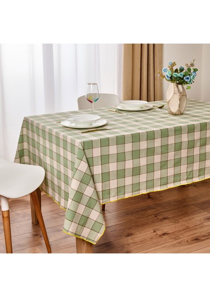 Myhome Toscana Masa Örtüsü - Ekru / Yeşil - 150X220 cm