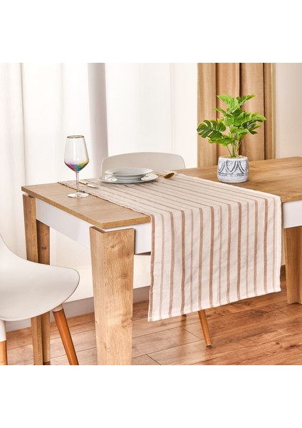 Soft Herringbone Runner - Ekru / Bej - 50X130 cm