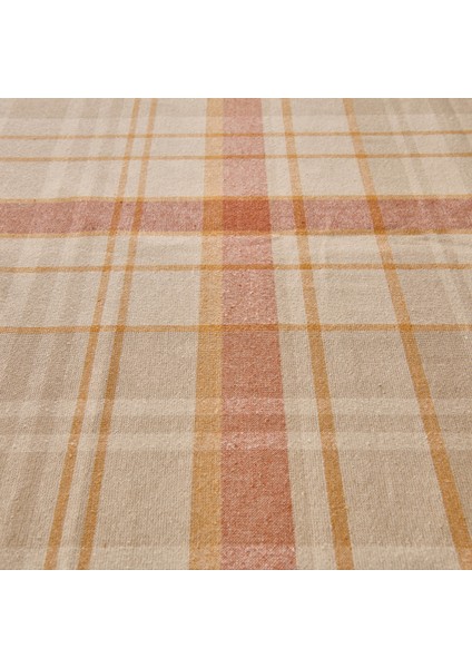 Myhome Ekose Masa Örtüsü - Ekru / Kiremit - 150X200 cm modelleri