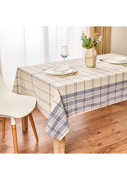 Myhome Deniz Masa Örtüsü - Ekru / Mavi - 150X200 cm