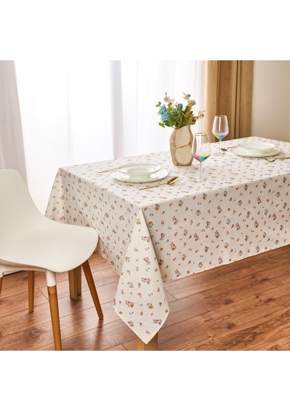 Myhome Fans Masa Örtüsü - Beyaz / Renkli - 150X220 cm