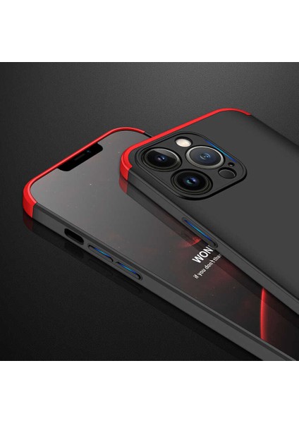 Apple iPhone 13 Pro Kılıf 3 Parçalı Tam Koruma Sert Mika Ays Kapak Mavi fırsatları