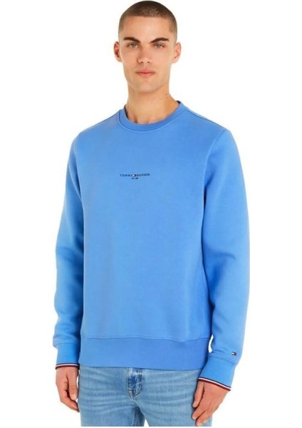 Erkek Marka Logo Uzun Kollu Sweatshirt
