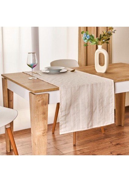 Soft Herringbone Runner - Ekru - 50X130 cm