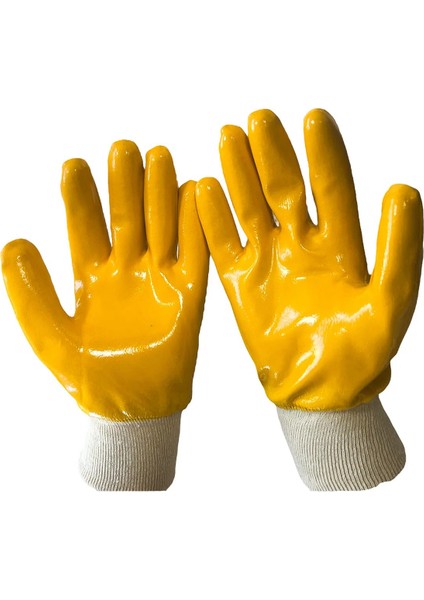 SG61 Extra Kalın Nitril Aşınmaya Dayanıklı Mekanik İş Eldiveni 12'li Paket