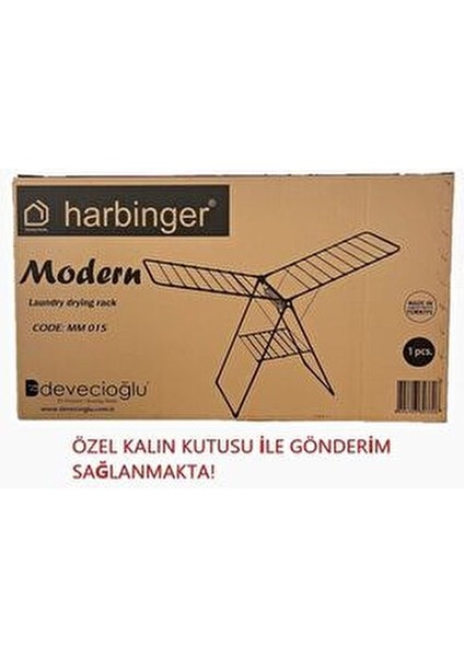 Harbinger Modern Kalın Borulu Çamaşır Kurutma Askılığı 20m Kapasite ile Pratik Kullanım