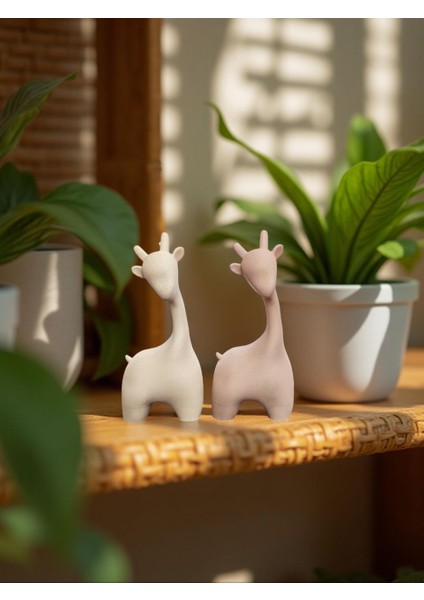 Minimalist Zürafa Figürü Seti (2’li) – Zarif & Modern Dekor fiyatları