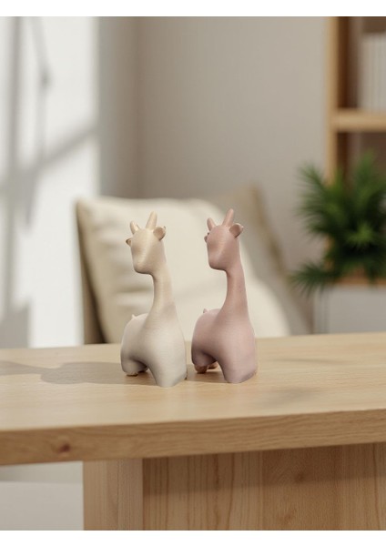 Minimalist Zürafa Figürü Seti (2’li) – Zarif & Modern Dekor fırsatları