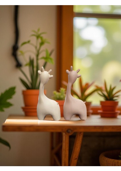 Minimalist Zürafa Figürü Seti (2’li) – Zarif & Modern Dekor indirimleri
