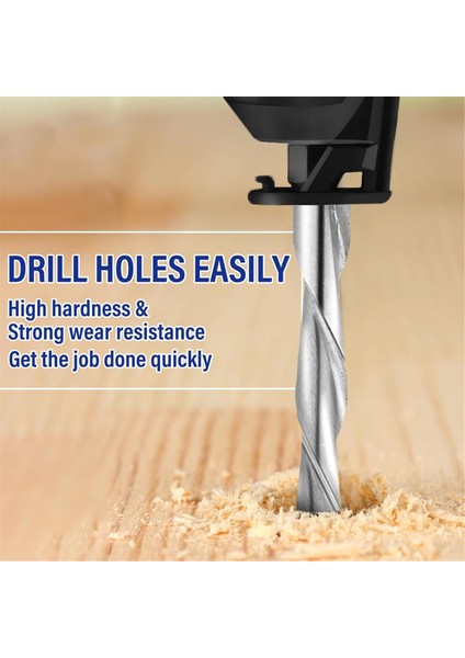 50PCS Ahşap ve Plastik Kılavuz Noktası Kesme Bitleri Için 1/8 Inç Matkap Bit Çapı Ahşap Yönlendirici Bitler Spiral Testere ile Kullanım Için (Yurt Dışından) indirimleri