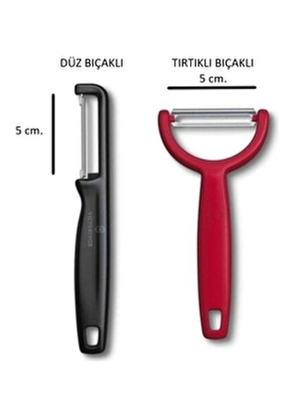 Soyacak Seti Kivi ve Domates İçin Siyah Kırmızı 2 Parça Pratik Kullanım fırsatları
