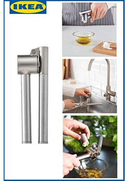 Frk Koncıs Paslanmaz Çelik Sarımsak Ezici Kolay Temizlenebilir 16 cm Uzunluk indirimleri