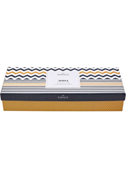 Nossa Porselen Kahve Fincanı Takımı Desenli 6 Kişilik 80 ml Beyaz Siyah Renk