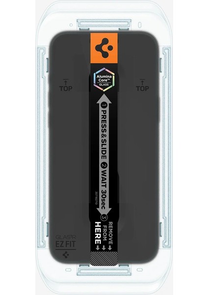 iPhone 17 Pro Max / 16 Pro Max ile Uyumlu Hayalet Cam Ekran Koruyucu AluminaCore™ iyonlaştırılmış Güçlendirilmiş Cam Teknolojisi Kolay Kurulum GLAS.tR EZ Fit Privacy HD (2 Adet) - AGL07908 fırsatları