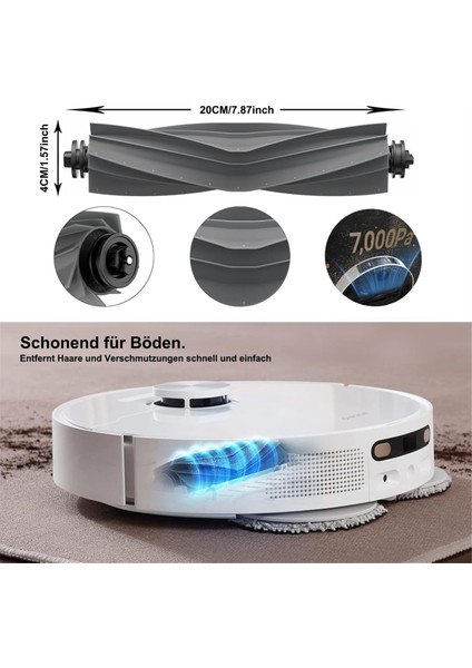 Dreame L10S Pro Ultra Ana Yan Fırça Hepa Filtre Mop Bez Torbaları Robot Vakum Süpürge Yedek Parçaları (Yurt Dışından) fiyatları