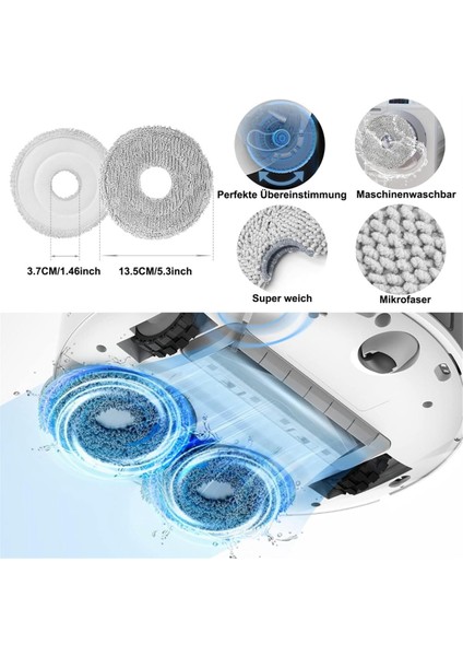 Dreame L10S Pro Ultra Ana Yan Fırça Hepa Filtre Mop Bez Torbaları Robot Vakum Süpürge Yedek Parçaları (Yurt Dışından) modelleri