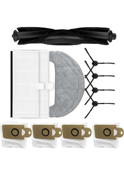 13PCS Imou L11 L11 Pro Robot Vakum Süpürücü Ana Yan Fırça Hepa Filtre Mop Bez Toz Çantası (Yurt Dışından)