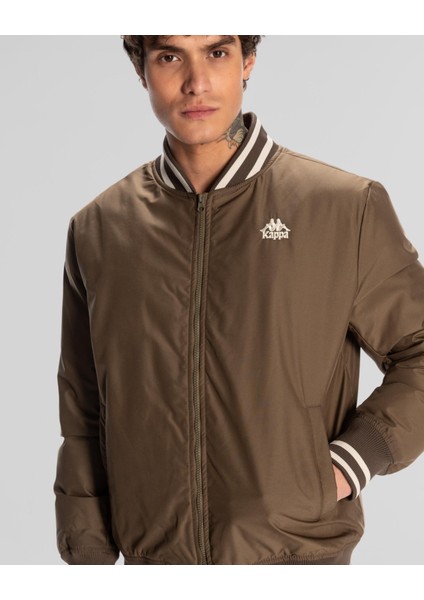 Yeşil Erkek Dik Yaka Mont 371Q6BWX5P-X Authentıc Gomın