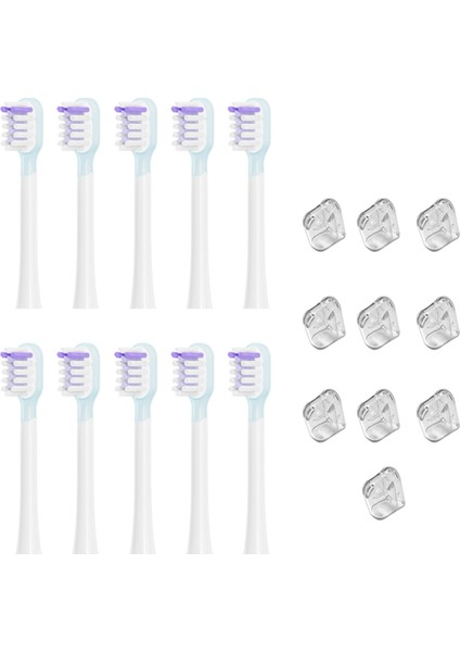 Laifen Tam Aralıklı Yedek Elektrikli Diş Fırçası Başlıkları Temiz Versiyon Parlak Beyaz Stil (Yurt Dışından)
