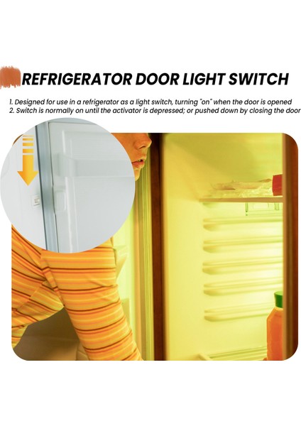 Buzdolabı Kapı Lambası Işık Anahtarı Yedek Buzdolabı Parçası Mutfak 5A 125V (Yurt Dışından) indirimleri