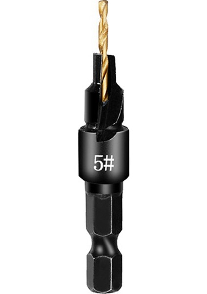 2 SETSX5PCS Countersunk Matkap Altıgen Saplama Çelik Delik Açıcı Set Ahşap Konik Delik Entegre Matkap Biti Altın (Yurt Dışından) modelleri