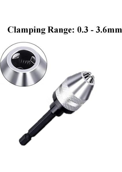 Drill Chuck Adaptör-2pcs Darbe Sürücüsü Için Matkap Aynası Matkap Ucu Adaptör Anahtarsız Chuck 1/4 Hex Shank (0 6-8mm 0 3-3 6mm) (Yurt Dışından) fiyatları