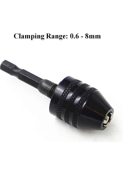 Drill Chuck Adaptör-2pcs Darbe Sürücüsü Için Matkap Aynası Matkap Ucu Adaptör Anahtarsız Chuck 1/4 Hex Shank (0 6-8mm 0 3-3 6mm) (Yurt Dışından) fırsatları