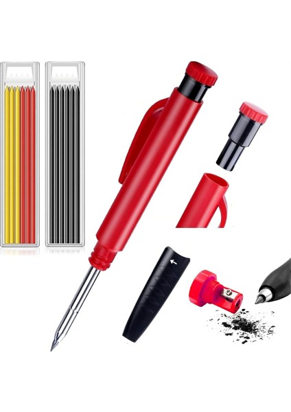 1pcs Mekanik Marangoz Marangoz Için Set Ince Noktalı Mimari Kalemler Işaretleme Araçları Inşaat/marangozlar (Yurt Dışından)