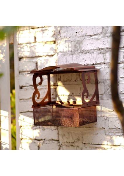 Pencere kuş besleyici, açık havada asılı zincirle metal kuş besleyici, dış yabani kuşlar için kuş besleyicileri (Yurt Dışından) modelleri