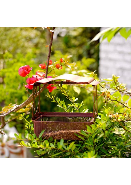 Pencere kuş besleyici, açık havada asılı zincirle metal kuş besleyici, dış yabani kuşlar için kuş besleyicileri (Yurt Dışından) fırsatları