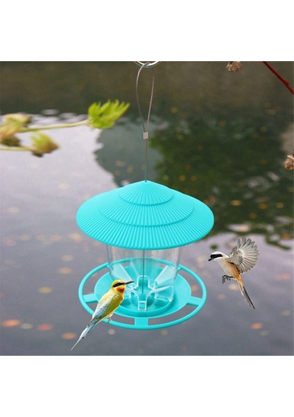 Bahçe çardak asılı vahşi kuş besleyici dış konteyner evcil hayvan kuş besleme ev tipi kuş besleyici yeşil (Yurt Dışından) fiyatları