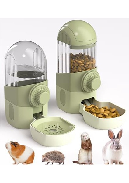 Chinchillas, Kobaylar, Kirpi Küçük Pembe Için Uygun Otomatik Tavşan Yiyecek Içen ve Besleyici Asılı (Yurt Dışından)