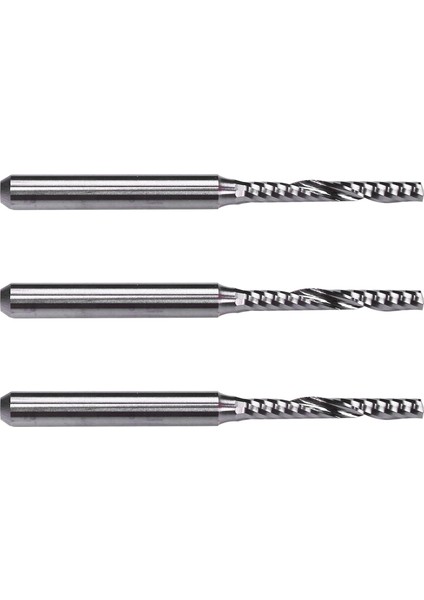 3x 2mm x 15MM Karbür Tek Flüt Sarmal Uç Değirmeni Cnc Yönlendirici Biti (Yurt Dışından)