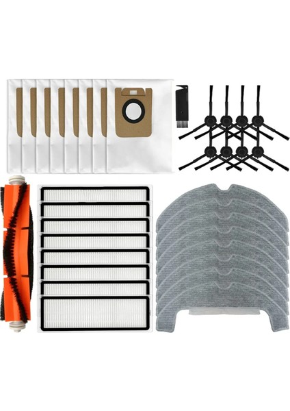 Dream D10S Plus /RLS6AD Vakum Temizleyici Aksesuarları Için Yedek Parçalar Ana Yan Fırça Hepa Filtre Mop Bez Tuz Çantası (Yurt Dışından)