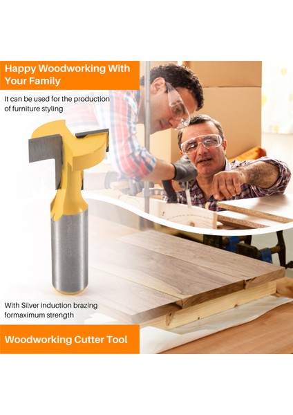 1/2 Inç Şafak Yönlendirici Bit T-Yuvası ve T-Track Slot Tenon Cutter Aracı (Yurt Dışından) fırsatları